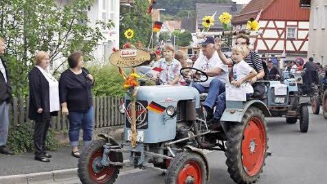 Beim Eichertreffen ist in Affalterthal immer viel los.  Foto: Löwisch