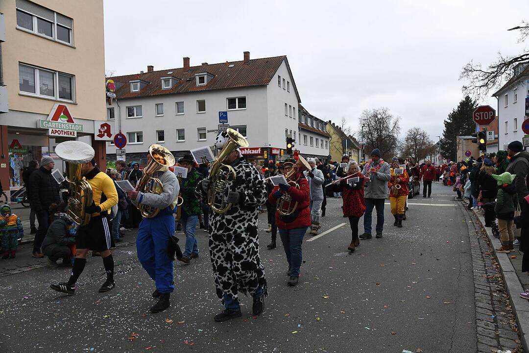 Faschingstreiben in der Gartenstadt.