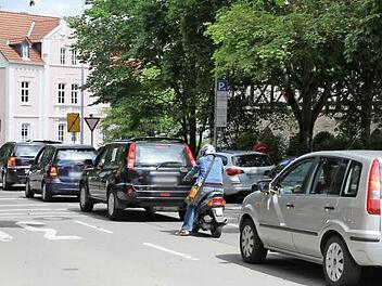 Mindestens einer wollte nach links - und hielt alle damit auf. Foto: Vivian Hopf