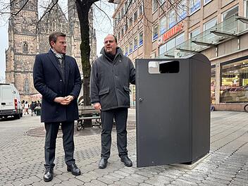 Nürnbergs Altstadt wird sauberer: Neue Mülltonnengaragen ersetzen alte Papierkörbe