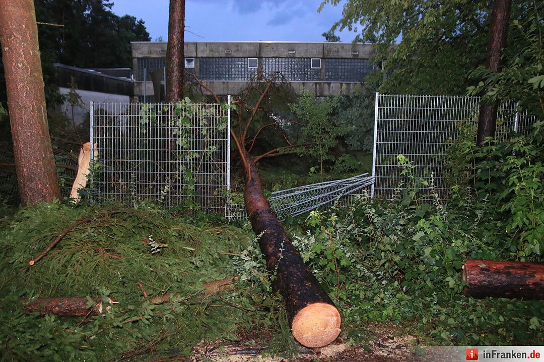 Massive Schäden nach Sturm in Bamberg
