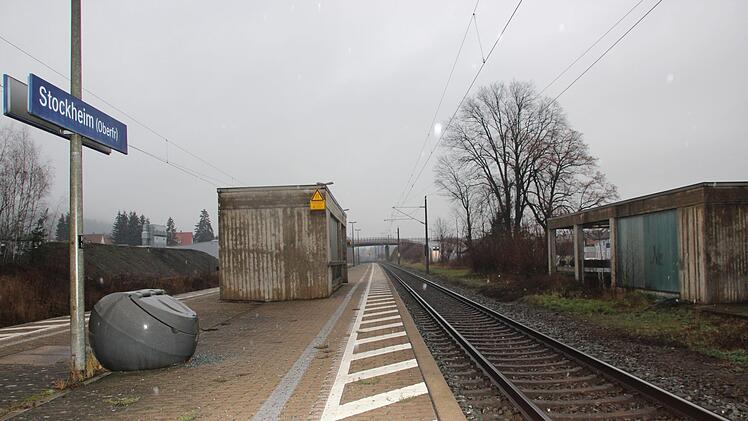 Der Bahnhof in Stockheim - aufgenommen im Dezember 2018. Foto: Andreas Schmitt