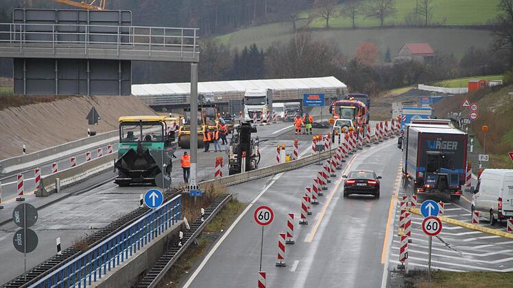 Ein Blick auf die A 70 in Höhe des Autobahndreiecks. Foto: Alexander Hartmann