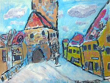 Das Motiv des aktuellen Rotary-Kalenders stammt von Kilian P&ouml;hlmann und zeigt den H&ouml;chstadter Stadtturm.  Foto: privat