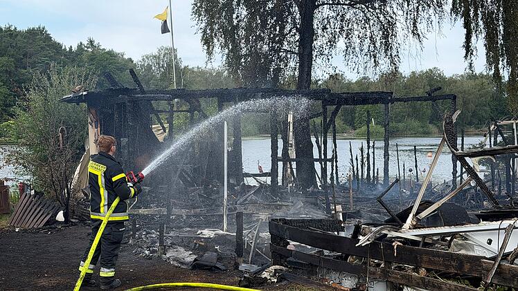 Brand auf Campingplatz
