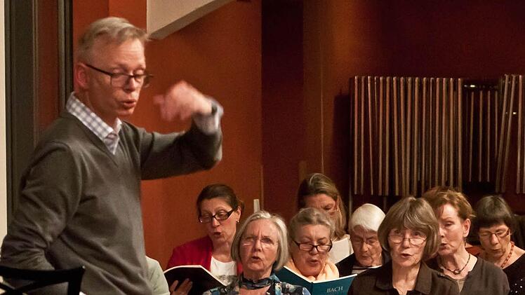 Der Coburger Bachchor bei der ProbenarbeitFoto: Jochen Berger