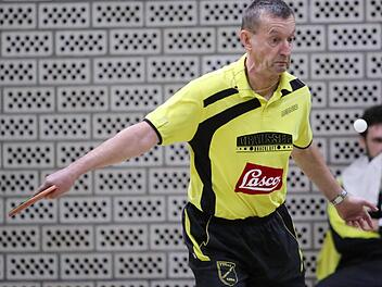 Rolf Eberhardt vom TTC Tiefenlauter: Bayerischer Seniorenmeister der AK 65 im Einzel und Doppel.  Foto: Horst Marr