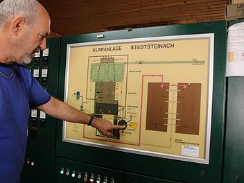 Gut 388 000 Euro kostet die Erneuerung der elektrotechnischen Anlage der Stadtsteinacher Kläranlage; im Bild Klärwärter Fred Hennemann.