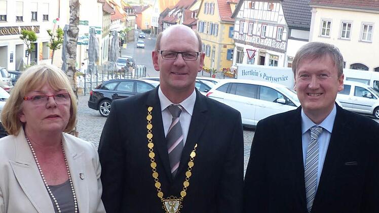 Die drei Bürgermeister der Stadt Zeil.