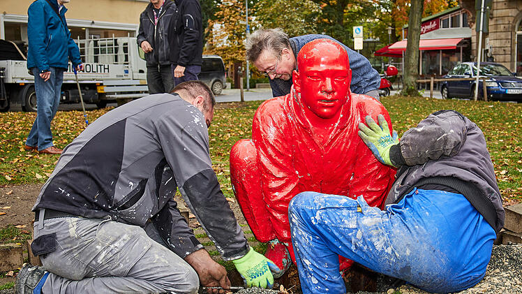 Bamberg: Nach witterungsbedingter Lackschäden - "Rote Männer" werden restauriert