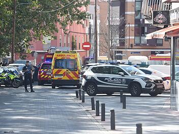 Mehrere Verletzte bei Explosion in Gebäude in Madrid.