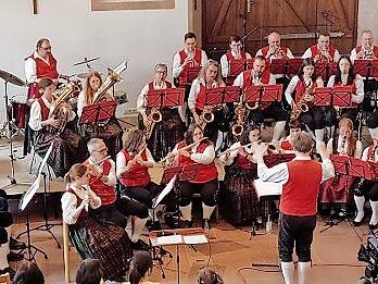 Osterkonzert der Jugendblaskapelle Gro&szlig;wenkeim im Abteilsaal von Maria Bildhausen.
