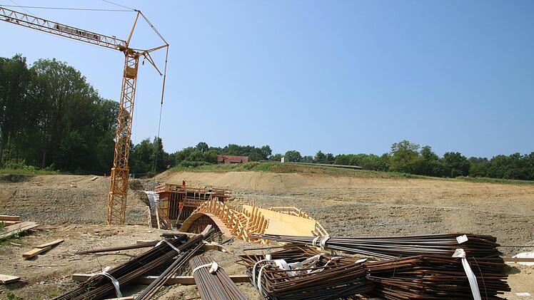 Blick auf die Baustelle bei Untersteinach. Foto: Jürgen Gärtner