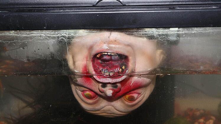 Oktober: Zum letzten Mal wurde in den Warner Barracks in Bamberg Halloween gefeiert. Deutlich kleiner als sonst, aber noch immer schaurig schön. Foto Harald Rieger