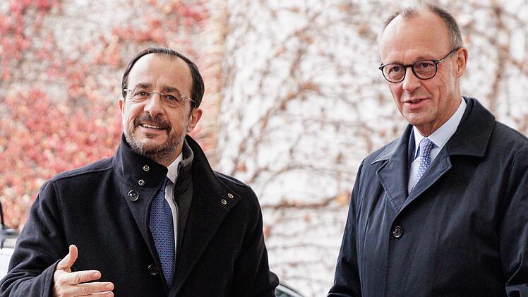Bundeskanzler Merz und Zyperns Pr&auml;sident Christodoulides