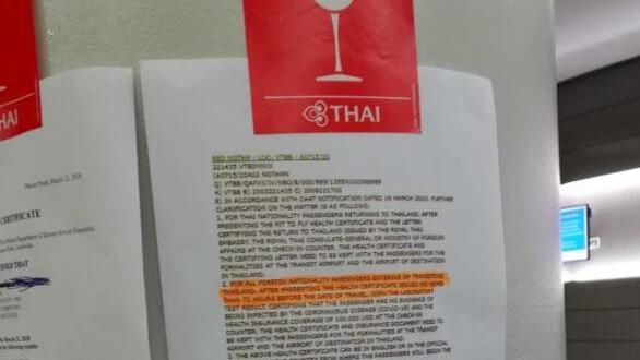 Aushang des Gesundheitsministeriums  Foto:  Kathrin Hofmann