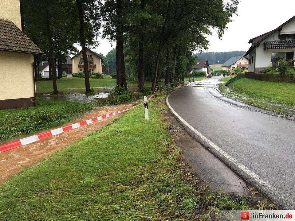 Schweres Unwetter im Kreis Kronach
