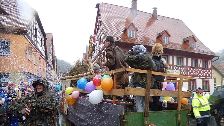 Auf dem Faschingszug in Waischenfeld Foto: Thomas Weichert