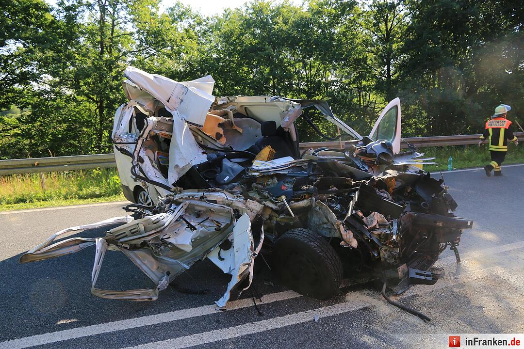 Schwerer Unfall auf der B505 bei Hirschaid