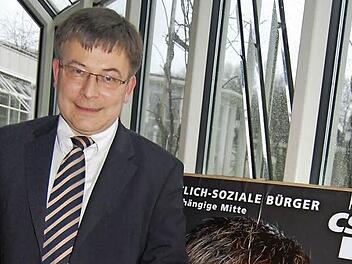 Christian Müller (CSB) ist einer von sieben Kandidaten, die sich um die Nachfolge von Oberbürgermeister Norbert Kastner bewerben. Gewählt wird am Sonntag, 16. März. Foto: Oliver Schmidt