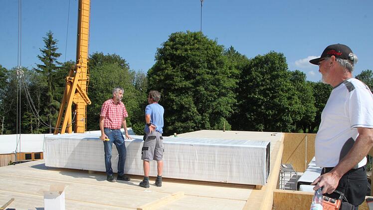 Die erste Etage ist bereits fertig. Eine zweite wird folgen. Foto: Ulrike Müller