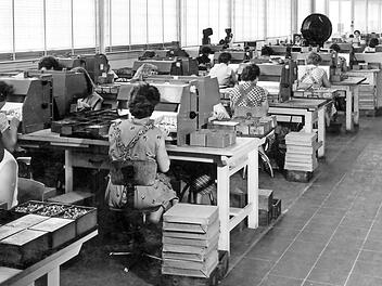 Bilder aus fr&uuml;heren Zeiten pr&auml;sentiert der Eberner Foto-Creativ-Kreis am morgigen Sonntag, hier ein Blick in das Kufi-Werk.  Foto: Steffen Schanz