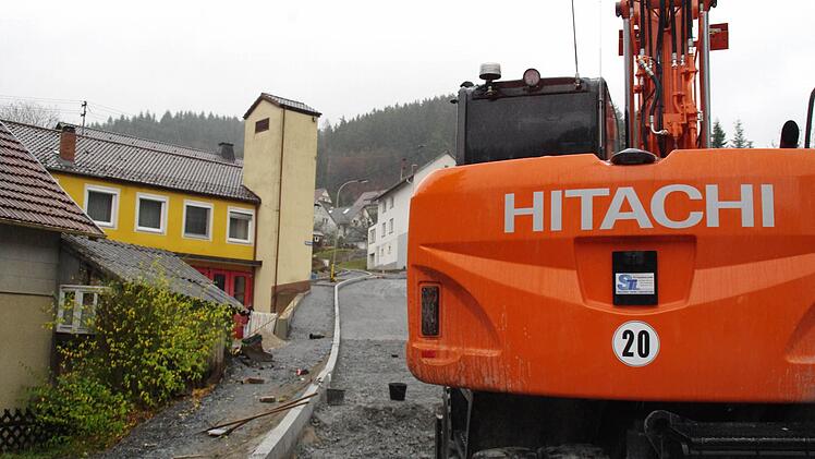 Bauarbeiten in Steinberg. Foto: Marco Meißner