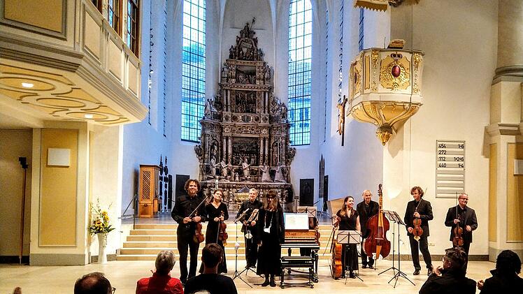 Das Main-Barockorchester Frankfurt gastierte mit Werken von Antonio Vivaldi in der Coburger Morizkirche.Foto: Jochen Berger