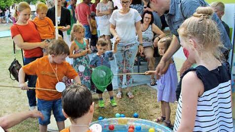 Die Spielstationen kamen gut an. Foto: privat