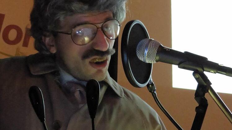 Horst Schlämmer zu Gast bei der Buchvorstellung - alias Johannes Mützel Foto: Doris Bauer