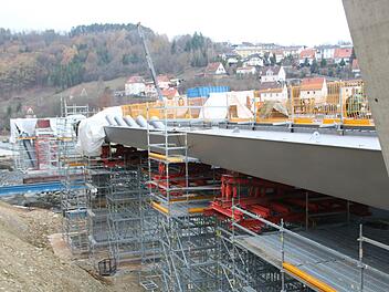 Blick auf die Baustelle bei Untersteinach. Foto: Jürgen Gärtner