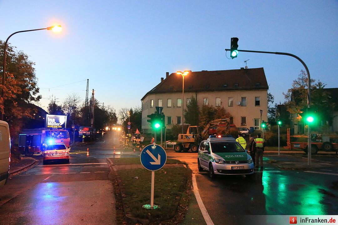 Gasleck: Sperrungen und Verkehrschaos in Bamberg