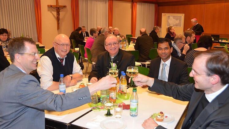 Besuch des Bischofs in Bad Kissingen. Foto: Peter Rauch