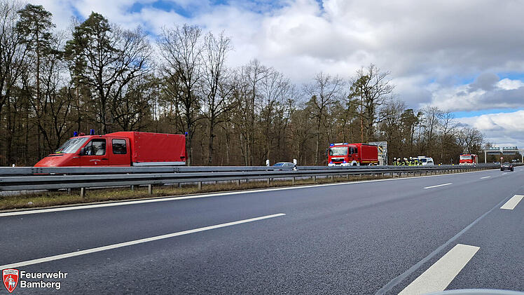 Vollsperrung auf A73 zwischen Bamberg und Hirschaid