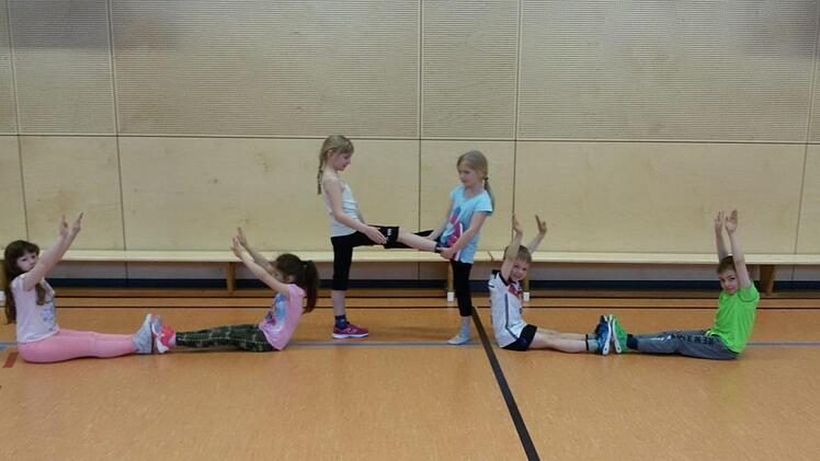 Die Grundschule Rodachtal hatte sich unter anderem  das Thema "Ernährung und Sport"  auf die Fahne geschrieben.