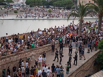 Protest gegen Massentourismus auf Mallorca