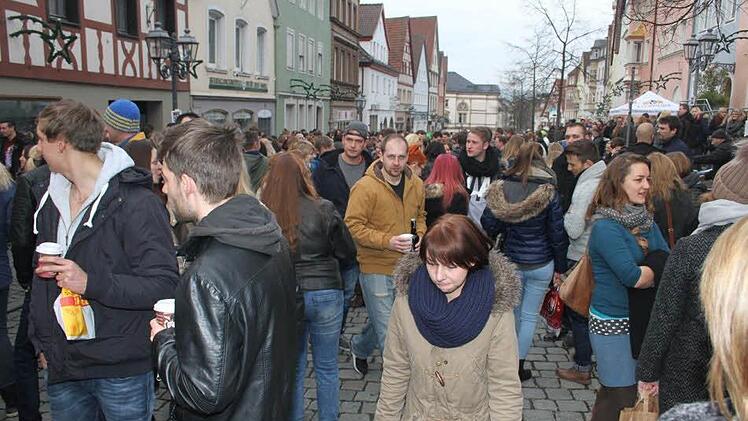 Impressionen vom weihnachtlichen Frühschoppen in Kulmbach 2015. Foto: Sonny Adam