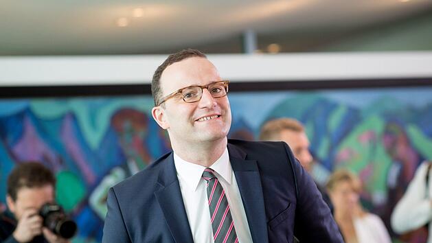 Bundesgesundheitsminister Jens Spahn am 18.4.2018 im Bundeskanzleramt. Foto: Kay Nietfeld/dpa