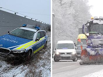 Schneechaos auf Autobahnen in Oberfranken: Unfälle, Verletzte, schlitternde Lkws