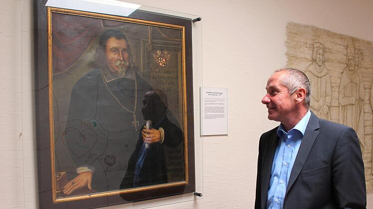 Graf Joachim von Gravenegg, Fürstabt von Fulda (1644-1678), Gründer des Franziskanerordens im Jahr 1656, soll künftig einen verdienten Platz im neu sanierten Kloster bekommen.  Foto: Julia Raab