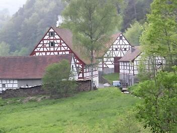 Blick auf die Ziegelmühle bei Obertrubach  Foto: Reinhard Löwisch