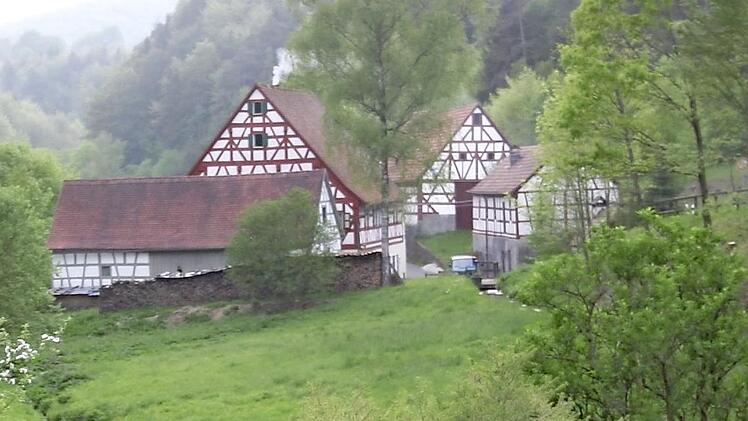 Blick auf die Ziegelmühle bei Obertrubach  Foto: Reinhard Löwisch