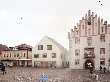 So soll das Bürgerhaus am Marktplatz aussehen.Foto: Raum3 Massari und Partner; SRAP