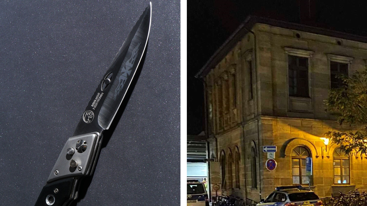 Erlangen: Polizeibekannter 18-Jähriger zückt Messer in Zug - Polizist und Reisende schreiten ein