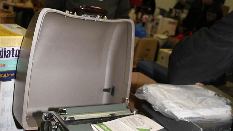 Nicht mehr zeitgemäß, aber es gibt sie noch - die guten alten Schreibmaschinen.