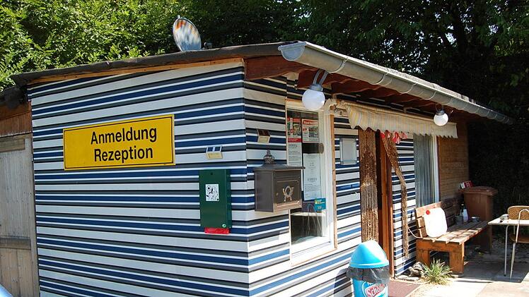 Der Empfang für die Gäste am Campingplatz Thulba.  Wolfgang Dünnebier/Archiv