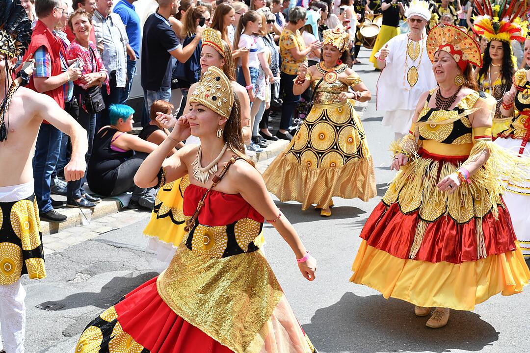 Umzug beim Samba-Festival in Coburg