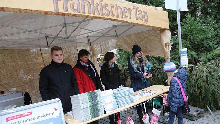 Der FT-Stand am Weichnachtsmarkt. Foto: Barbara Herbst