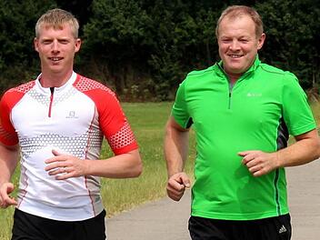 Christian (links) und Peter Weiß laufen für den guten Zweck. Foto: Johanna Blum