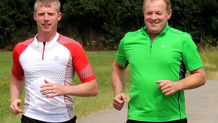 Christian (links) und Peter Weiß laufen für den guten Zweck. Foto: Johanna Blum